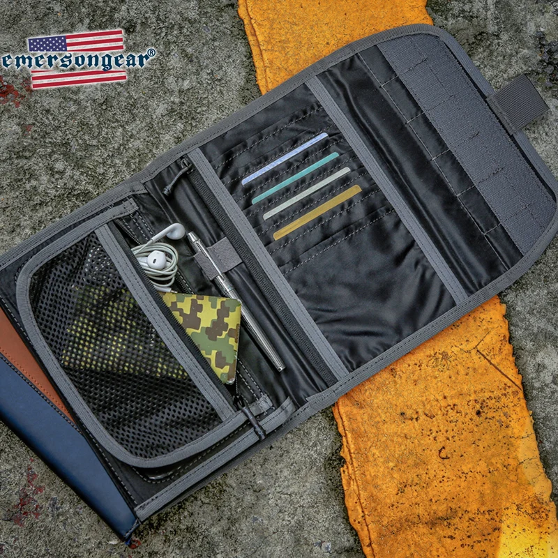 Emersongear BlueLabel-bolsa táctica para archivos EDC, paquete de tarjetas con nombre, bolsillo portátil para caza, senderismo, deportes al aire libre, nailon - imagen 3