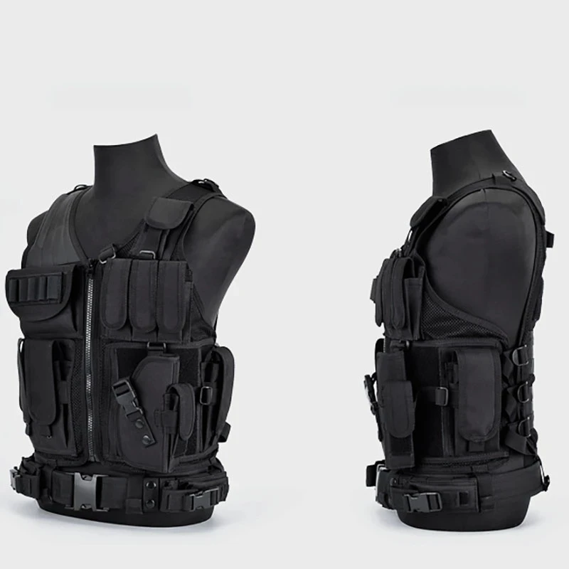 Chaleco táctico SWAT transpirable, chalecos de armadura de combate militar, caza de seguridad, ejército, juego CS al aire libre, chaqueta Airsoft, traje de entrenamiento - imagen 5