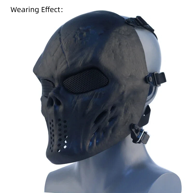 Máscara de protección facial completa táctica para actividades