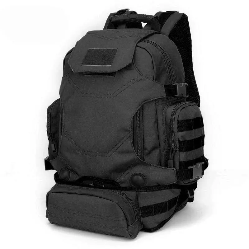 Mochila táctica MOLLE CAMO de nailon resistente con funda portátil