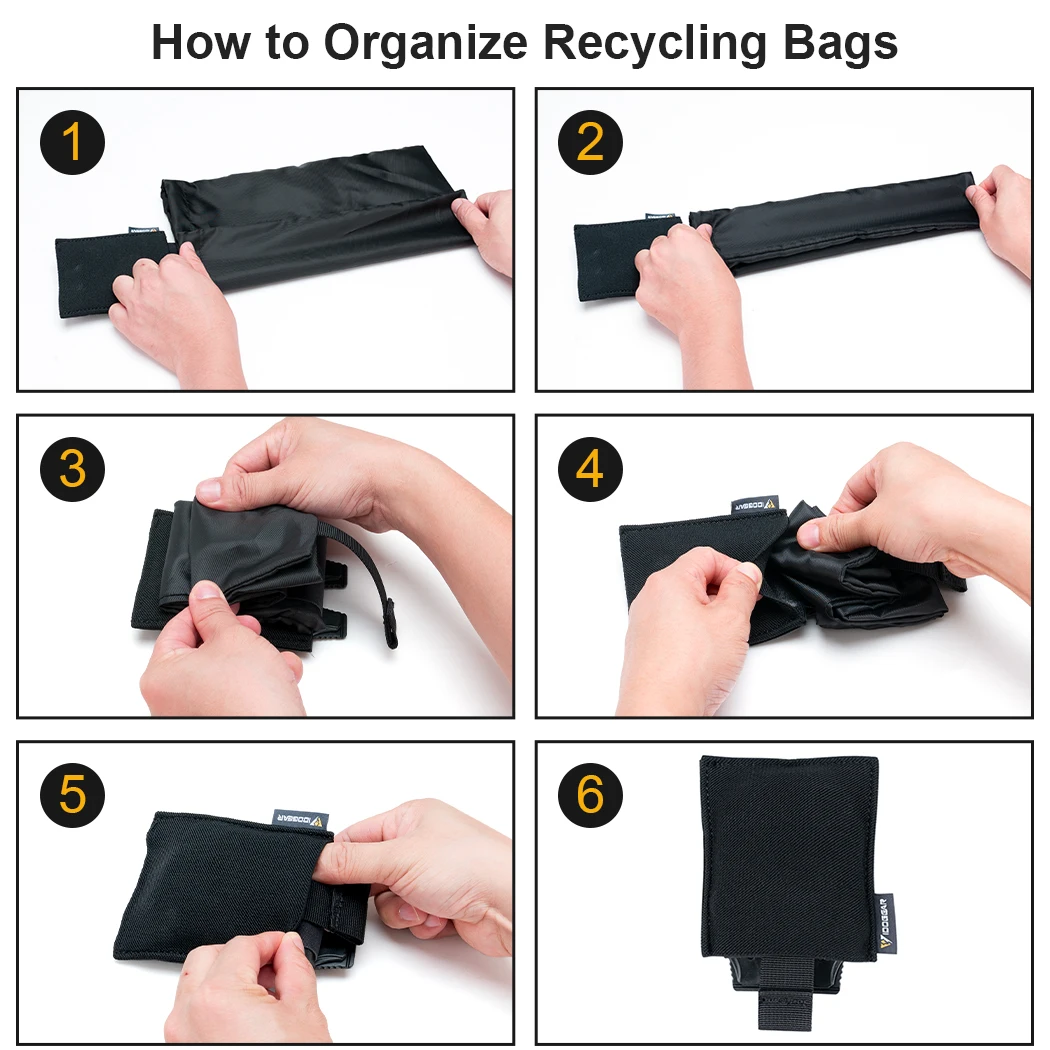 IDOGEAR Bolsa táctica para microdump MOLLE Roll-Up Mag Bolsa de reciclaje plegable 35111 - imagen 5