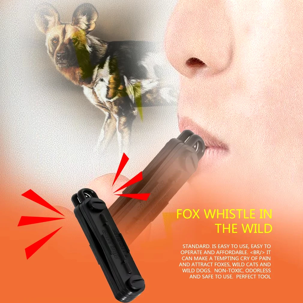 Fox Blaster Silbato reclamo conejo negro – Resistente para caza - imagen 5