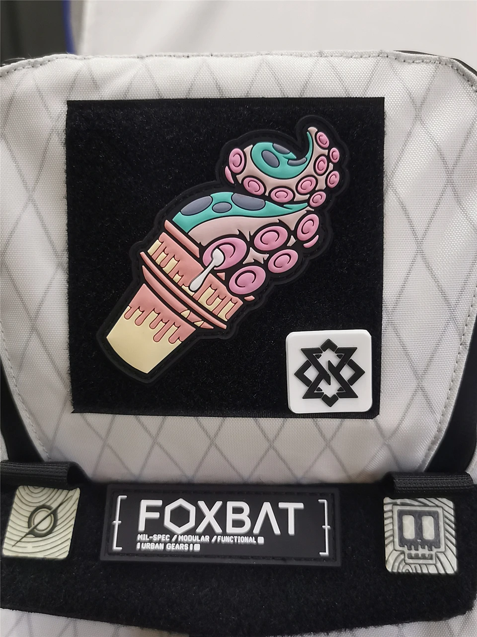 Parches de PVC 3D de helado de pulpo, insignias tácticas para exteriores, chaleco, ropa, mochila, decoración de brazalete - imagen 5