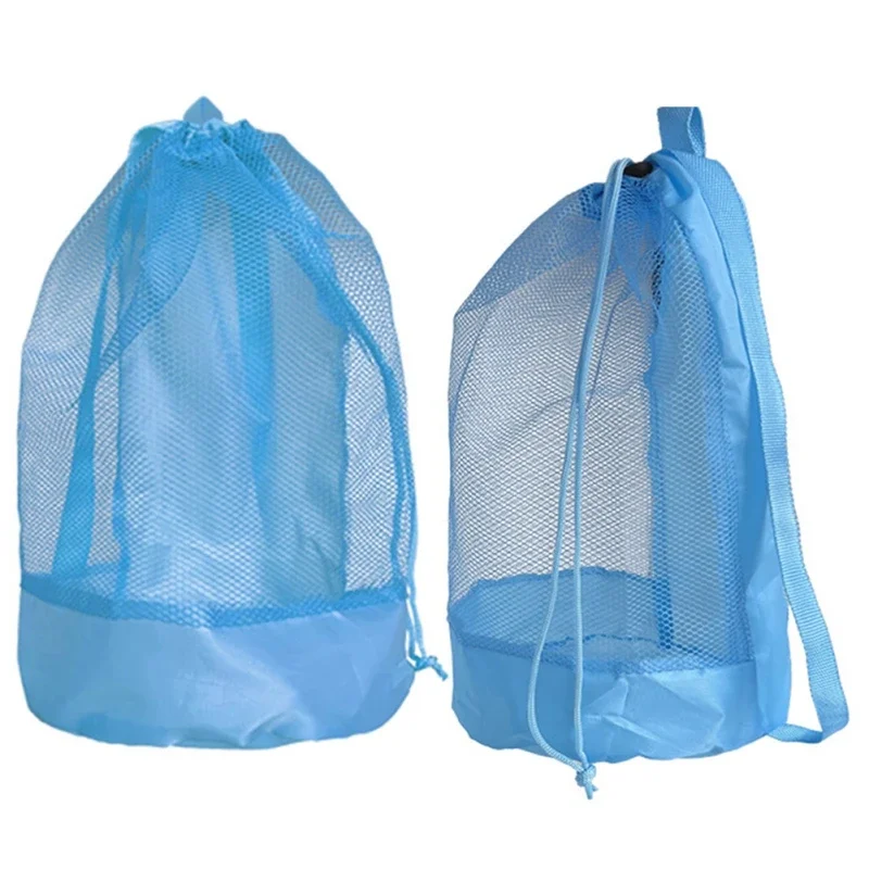 Mochila de almacenamiento para playa al aire libre, mochila con cordón para natación, playa, Camping, juguetes, ropa, zapatos, bolsas de almacenamiento de artículos diversos, 3 uds. - imagen 3