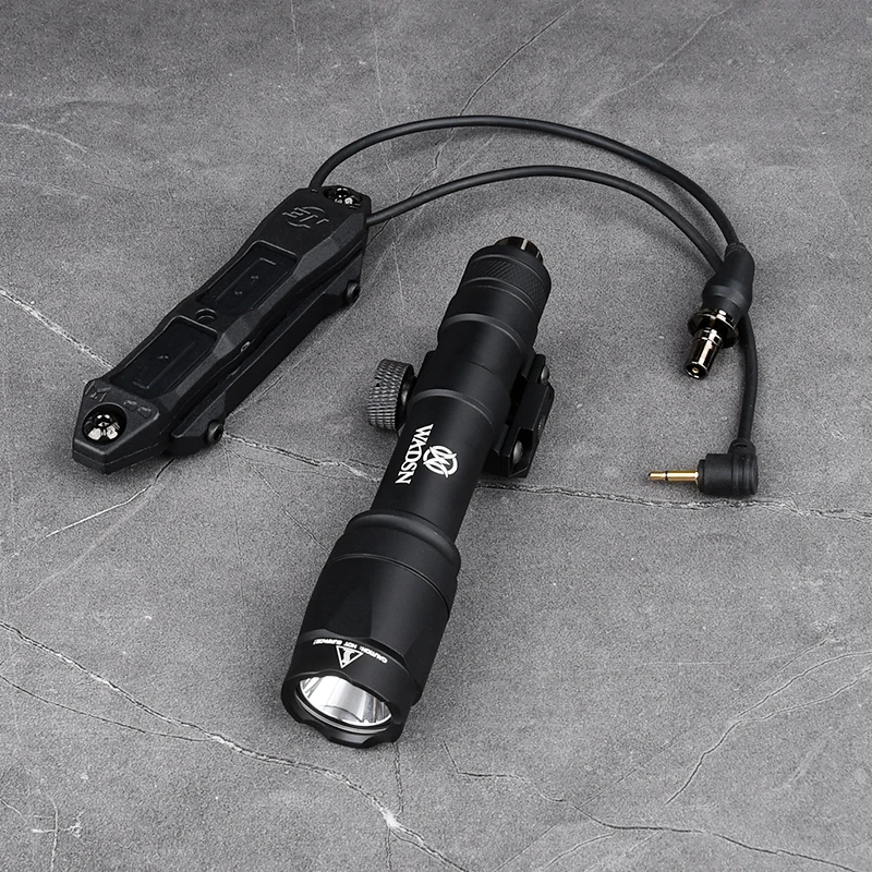 WADSN-linterna de Metal M600 M600C, luz blanca para arma de caza con interruptor de presión de doble función para riel m-lok Keymod de 20MM - imagen 3