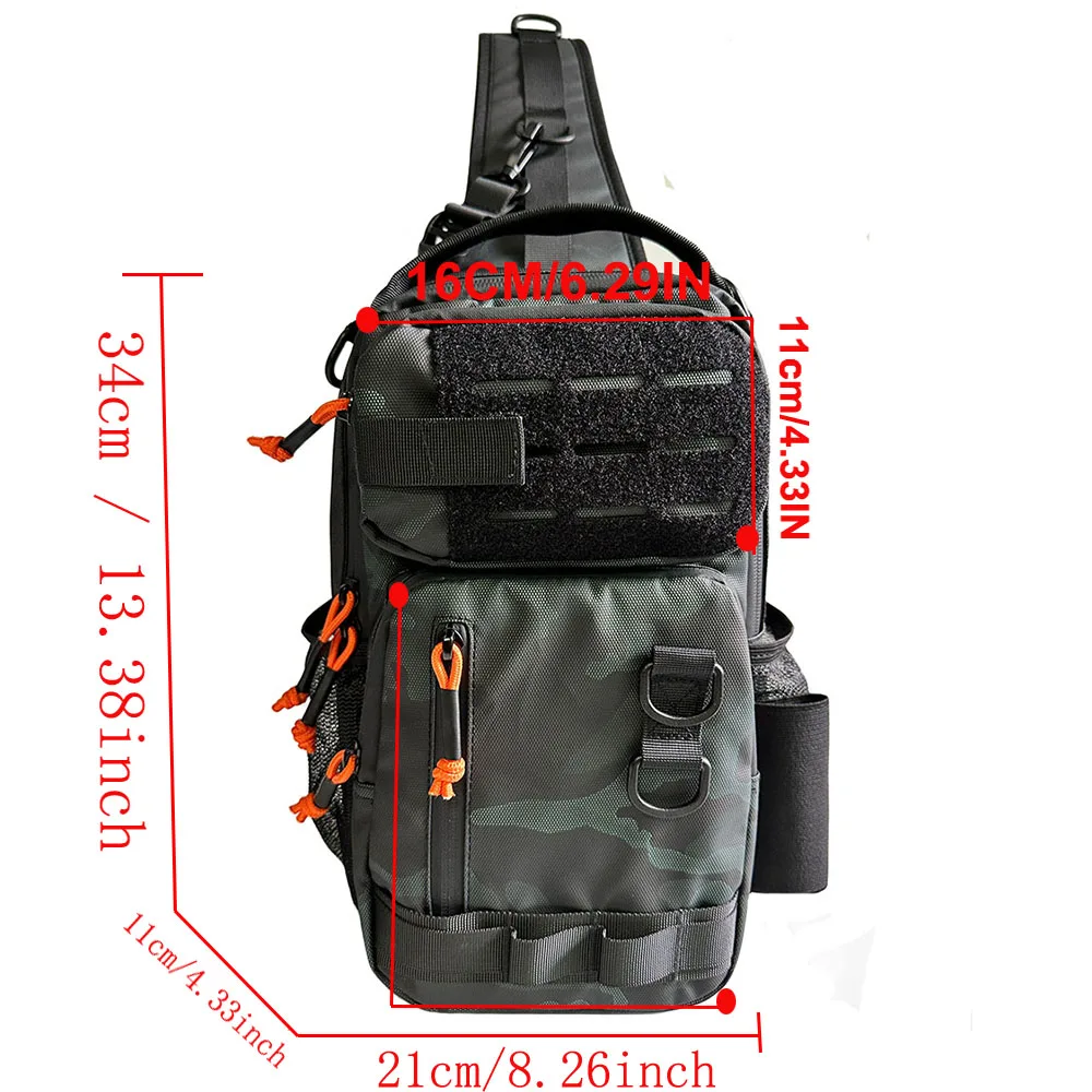 Bolsa táctica de pecho ripstop para senderismo, ciclismo y aire libre - imagen 5