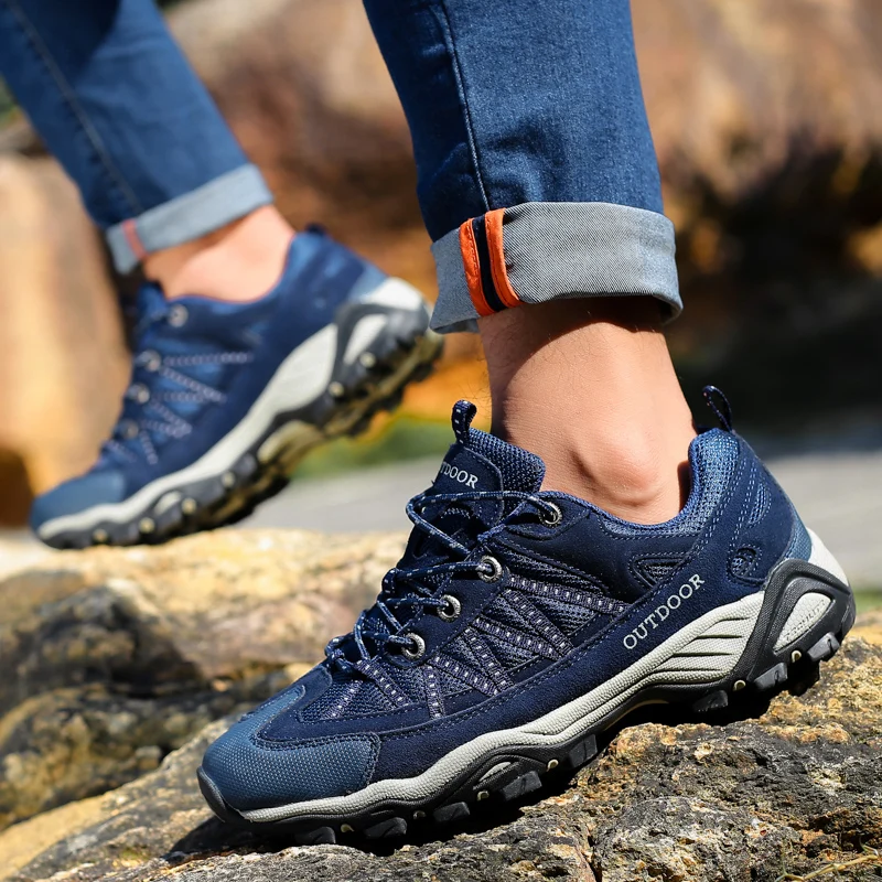 HIKEUP-zapatos deportivos de alta calidad para hombre y mujer, calzado informal impermeable y cómodo para caminar, entretenimiento deportivo - imagen 3