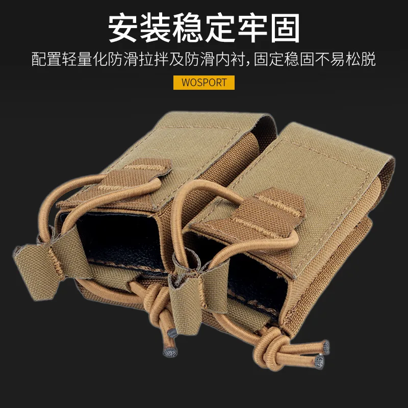 WoSporT Molle bolsa de comestibles de dos componentes accesorio chaleco de campo bolsa de accesorios caja funcional de dos componentes - imagen 3