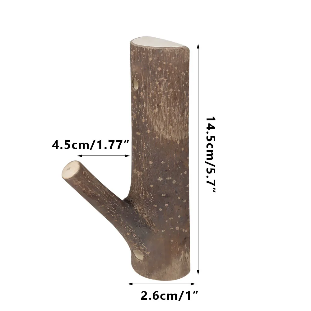 Estante para Rifle, soporte para pistola de rama de madera, estante de exhibición para Rifle, gancho de almacenamiento, soporte de exhibición Horizontal, herramienta para pistola de caza, 2 uds. - imagen 4