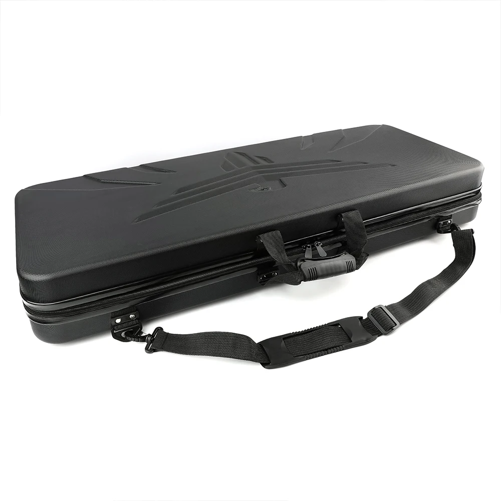 Estuche para arco de tiro con arco, plástico duro ABS, 95x36x14cm, estuche de almacenamiento de mano o hombro, caja de protección para tiro con arco y flecha y caza - imagen 2