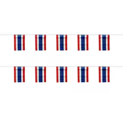 Banderines de Tailandia con bandera de cielo, 14x21cm, 20 unids/lote, banderas de hilo de Tailandia, banderín para decoración de fiesta y Festival