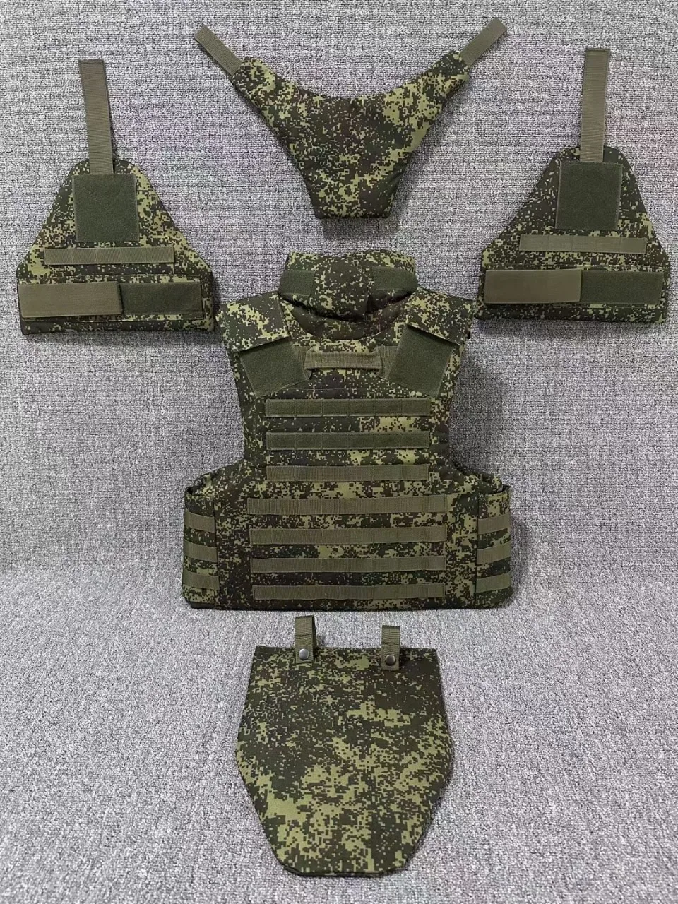 Traje de defensa completa para exteriores, chaleco táctico 6B45, hombre verde pequeño con tablero enchufable incorporado, piel de armadura modular - imagen 4