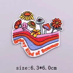 Parche bordado amor rosa - Corazón para planchar en ropa