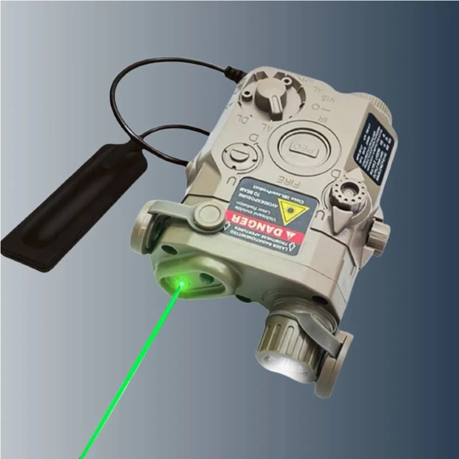 Tac táctico PEQ15 infrarrojo multifunción indicador láser verde interfaz 2,5 cola de ratón linterna led caja de flash rápido y lento - imagen 3