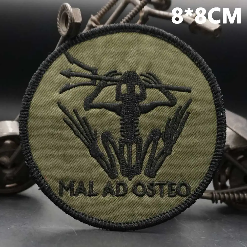 Parches bordados de Mal marino, insignia táctica para ropa, mochilas, gorras, apliques DIY - imagen 3