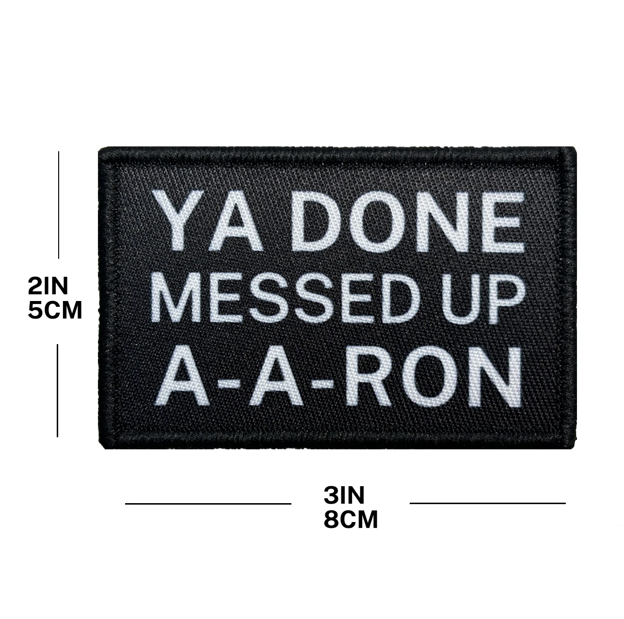 Parche de moral "Desordenado" a-a-ron', tela duradera, cierre de gancho y bucle para sombreros, Jeans, chalecos, abrigos y mochilas - imagen 3