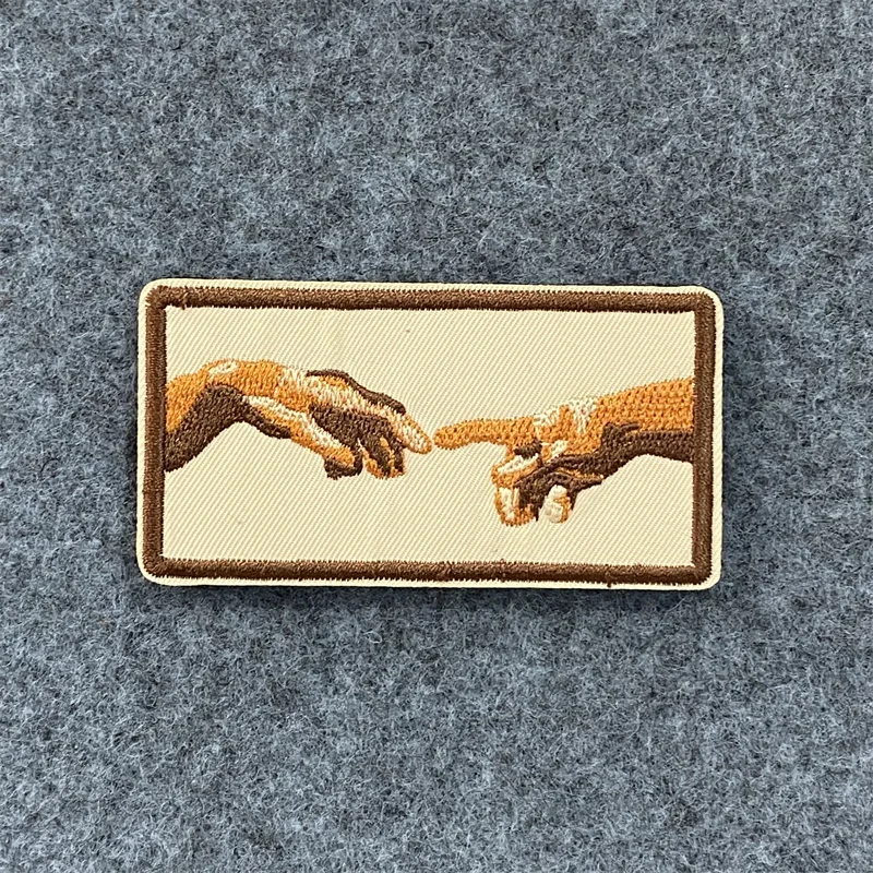 Parche bordado FEARLESS, insignia de moral táctica, brazalete con gancho y bucle, pegatina de mano, parches para mochila, accesorios decorativos - imagen 4