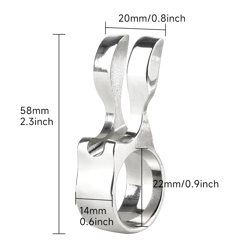 Pesca de Metal asistido dedo tiro al aire libre anillo de dardos de pescado lanzador multifuncional extractor de ayuda de dardos de pescado de alta resistencia - imagen 2