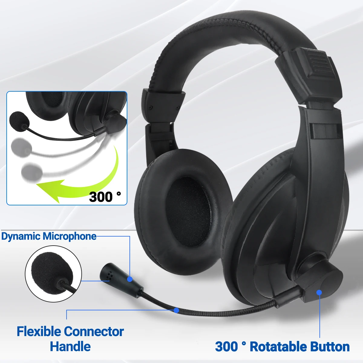 ABBREE Walkie Talkie auriculares manos libres con cancelación de ruido para Baofeng UV-5R UV-5RH UV-21 PRO V2 Quansheng UV-K6 - imagen 3