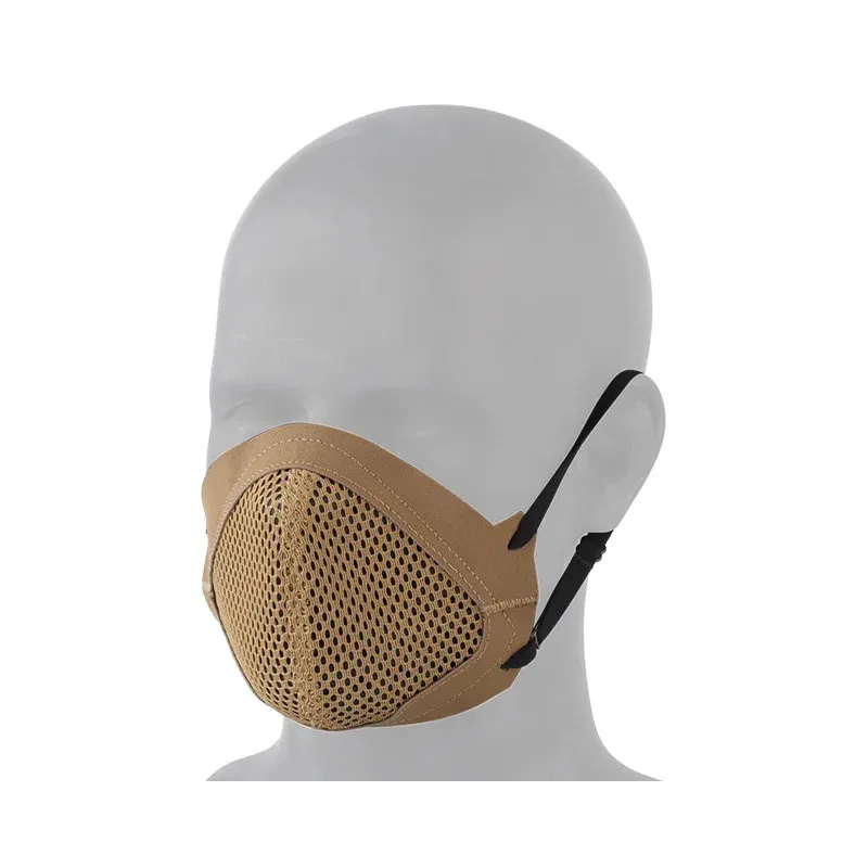 Máscara deportiva MSK1, diseño de silicona transpirable, multifuncional, Airsoft, caza, ciclismo, camuflaje táctico, Paintball, media cara - imagen 2