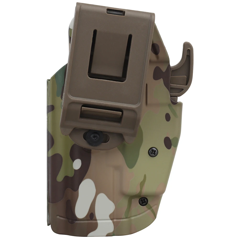 Pistolera de mano izquierda para caza táctica, funda Universal ajustable 579, funda rápida de camuflaje CP con fundas de Clip para cinturón - imagen 2