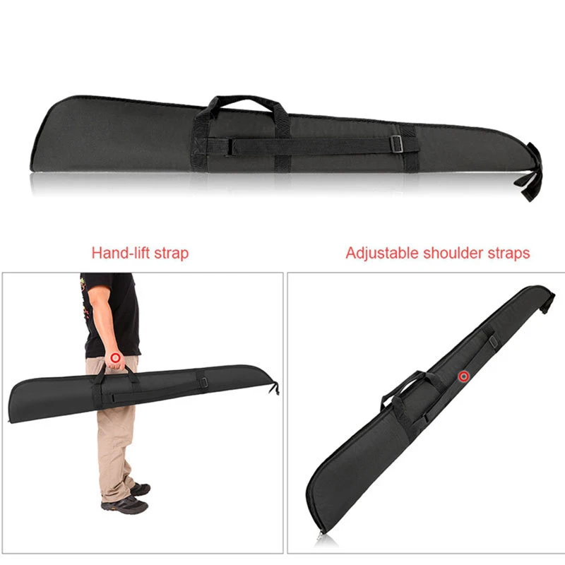 Funda táctica para pistola de 130cm, bolsa para pistola, funda para escopeta Airsoft con relleno suave, bolsa de transporte para pistola de caza al aire libre - imagen 5