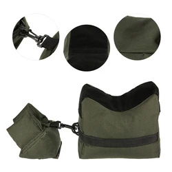 Soporte táctico rifle con bolsa delantera, trasera y de arena