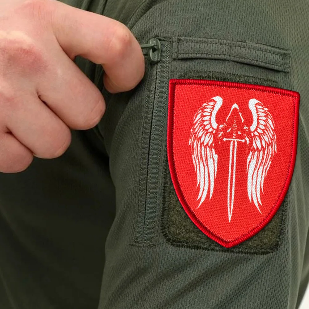 Parche táctico de moral de Ángel de castigo, parche de gancho y bucle, insignia militar de Chevron, brazalete, pegatinas para mochila, accesorios de decoración