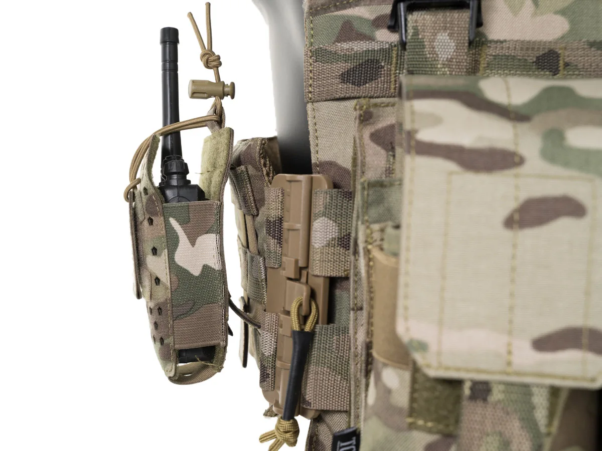 Molle Walkie Talkie Bolsa de cintura con disipación de calor Funda protectora universal para teléfono móvil Bolsa de radio pequeña - imagen 5