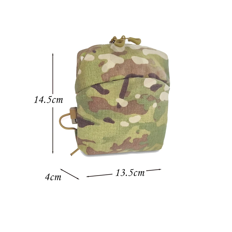 Bolsa para artículos diversos Airsoft EDC de 6x5 pulgadas, bolsa táctica GP Molle, almacenamiento de utilidad multifuncional para exteriores, riñonera, equipo - imagen 4