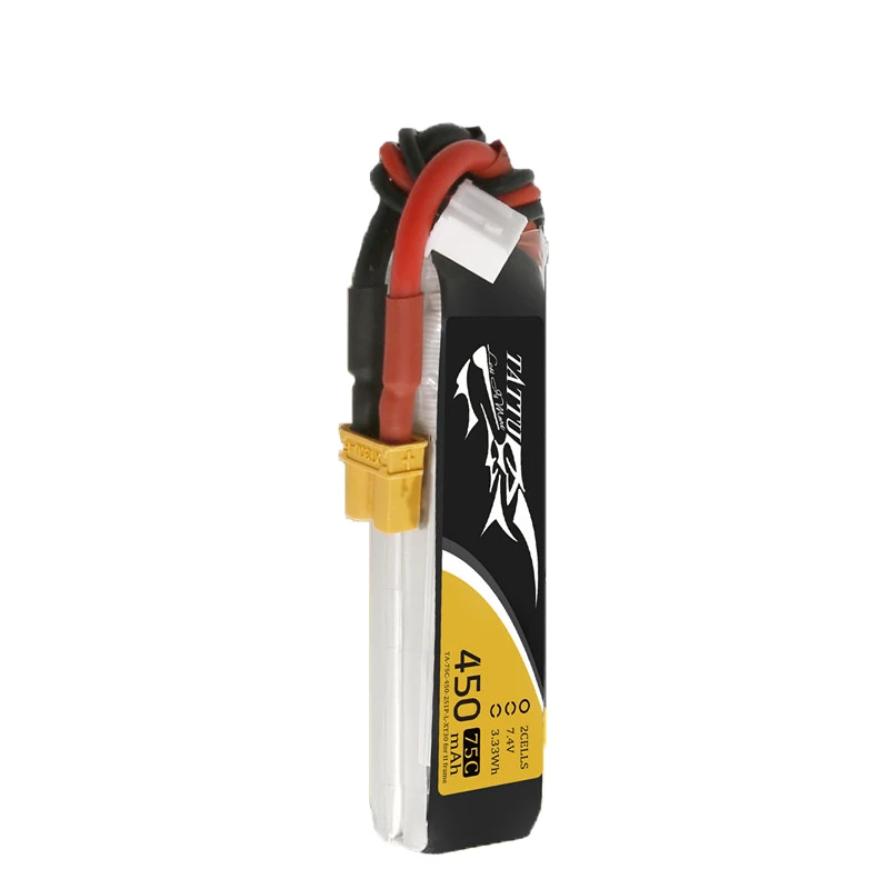 Batería LiPo TATTU 2S 7,4V 450mAh 75C – Drone FPV Racing - imagen 2