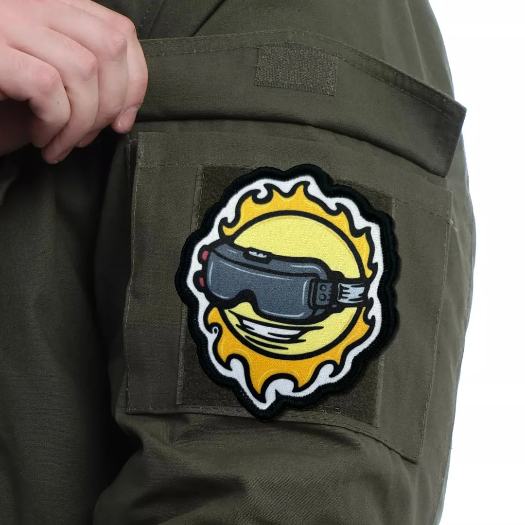 Parche táctico moral "el operador Solar", insignia militar, pegatinas para mochila, brazalete con gancho y bucle para el sol, aplique para casco - imagen 5