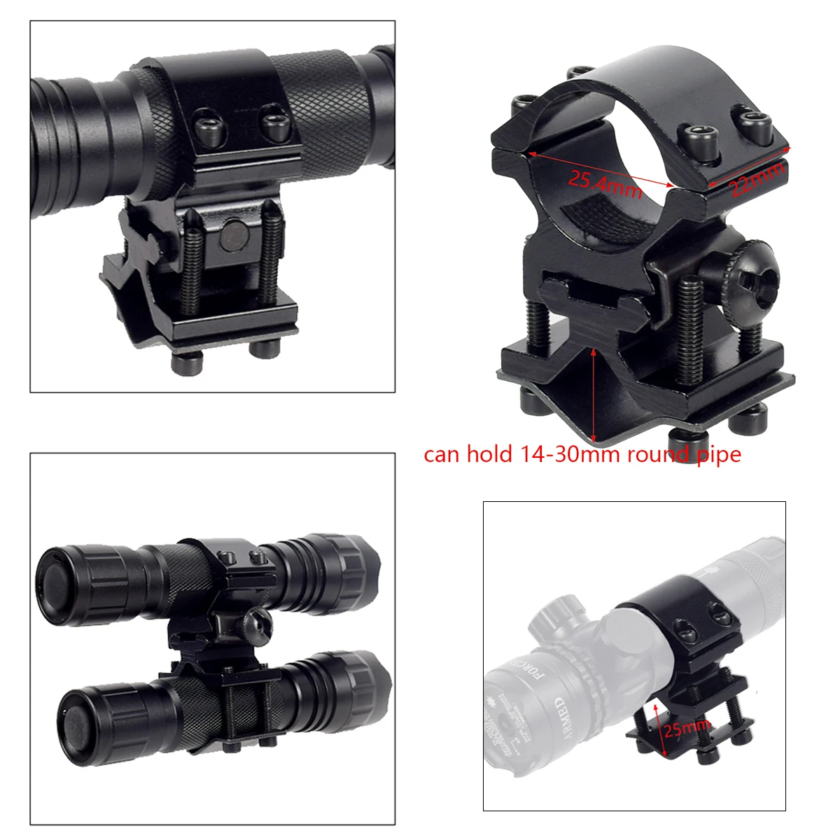 Nuevo soporte magnético para pistola, soporte para linterna, soporte fuerte, mira telescópica, linterna láser, soporte para linterna, accesorios de caza - imagen 5