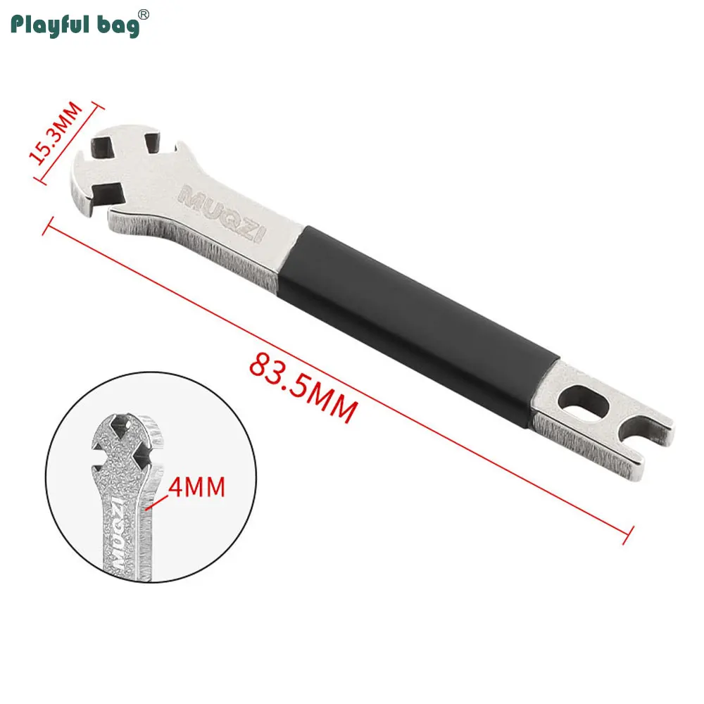 Llave para radios de bicicleta de montaña, ajustador de corrección de anillo de bicicleta, herramienta para tapa de radios de bicicleta ATA16 - imagen 3