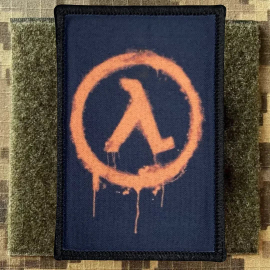 Parches estampados de moral táctica de media vida, emblema, Parche de gancho y bucle, brazalete del ejército militar, insignia Airsoft, pegatinas para mochila - imagen 2