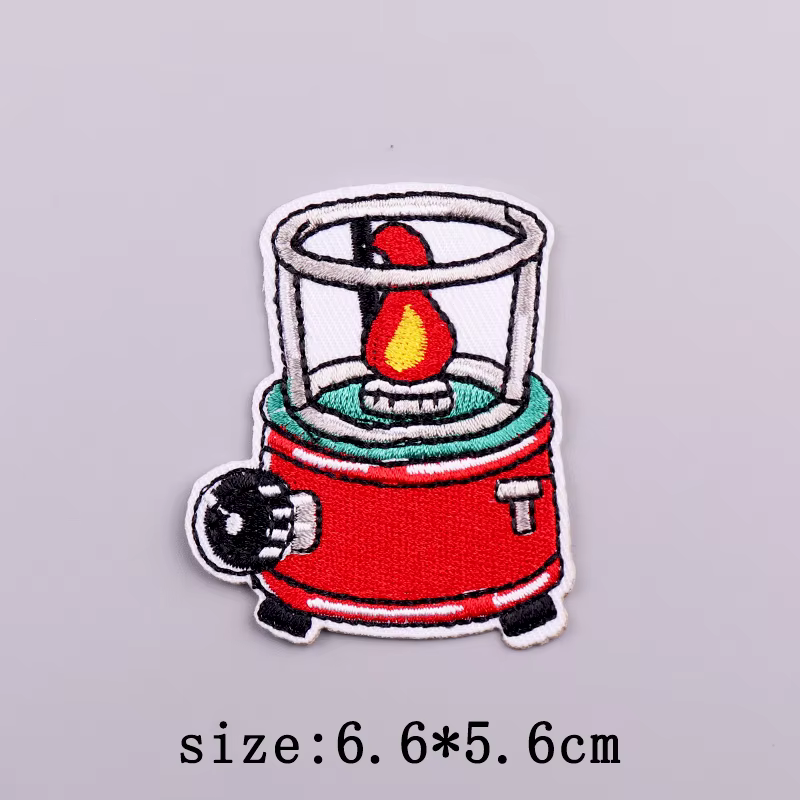 Parche bordado montaña termoadhesivo para planchar en ropa y mochila - imagen 3
