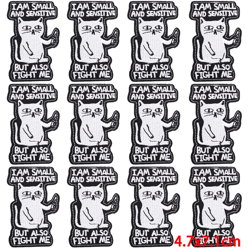 10 unids/lote parche de animales de dibujos animados parches para planchar para ropa parches bordados de rana/gato en ropa costura/pegatinas de parche fibles - imagen 3