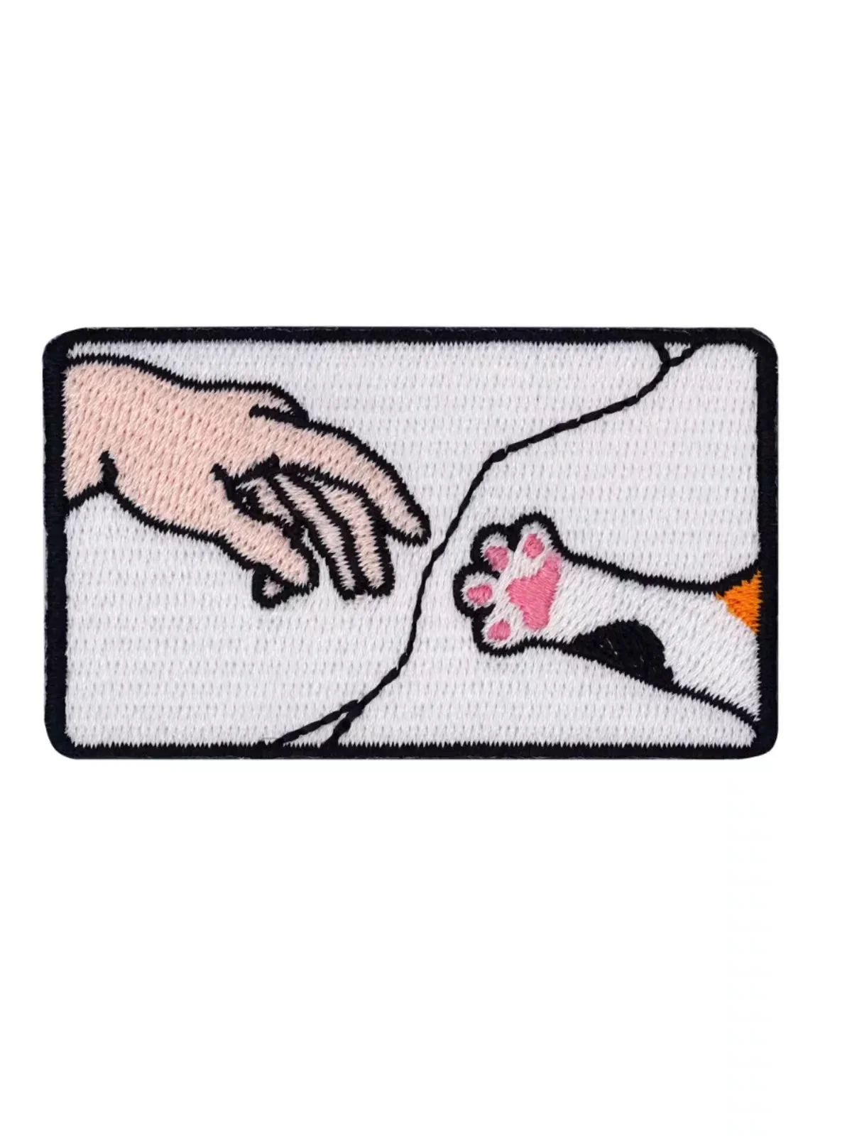 Parches de velcro con dibujos animados de la creación de Adam, insignia de moral de animales bordada, pegatina para mochila, apliques de ropa para niños - imagen 2