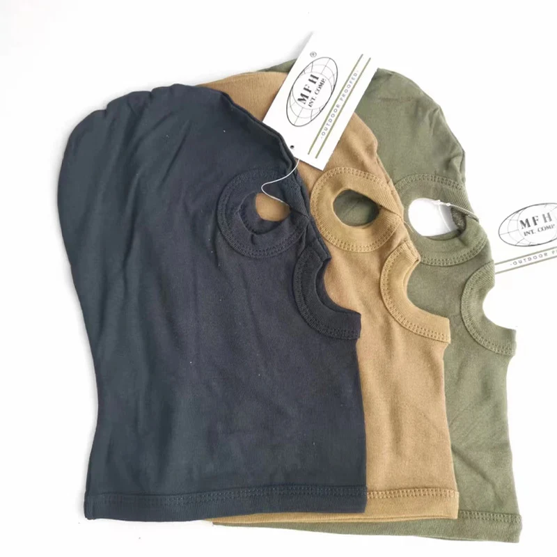 Mfh-pasamontañas de algodón táctico ligero para ciclismo, máscara de protección solar de cara completa, Barak Rafa, sombrero de 3 agujeros - imagen 4