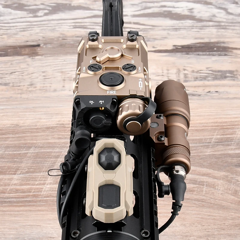 Láser táctico OGL totalmente metálico, láser rojo/verde/azul y estroboscópico IR, con linterna SF y interruptor remoto AXON para Airsoft/caza - imagen 4