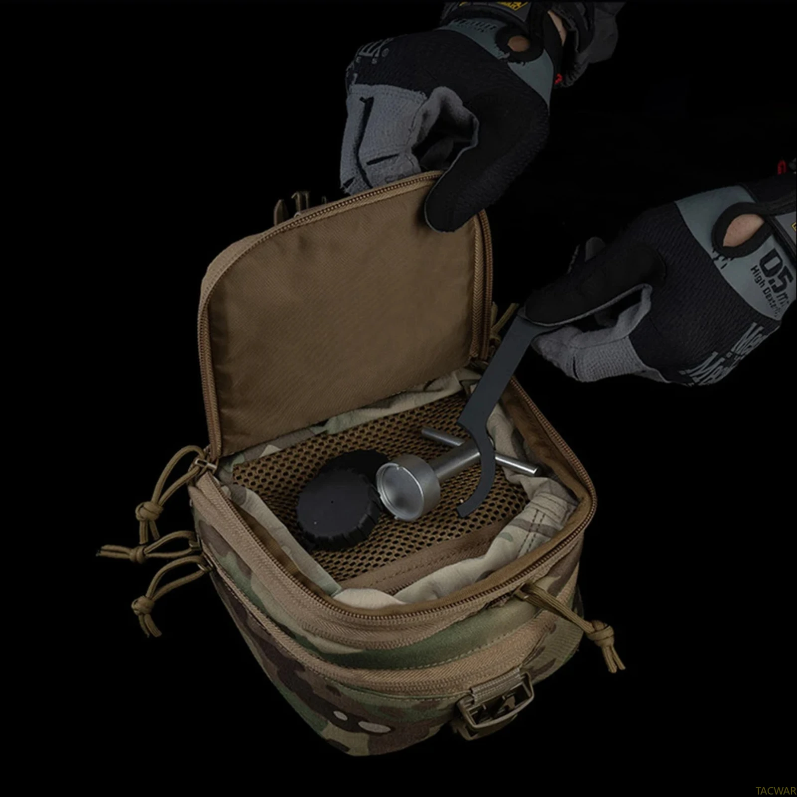 Bolsa táctica NVG para PVS-7/14/15/18/23/31/22/24/26, funda de transporte Binocular expandible acolchada MOLLE para caza Airsoft con visión nocturna - imagen 4