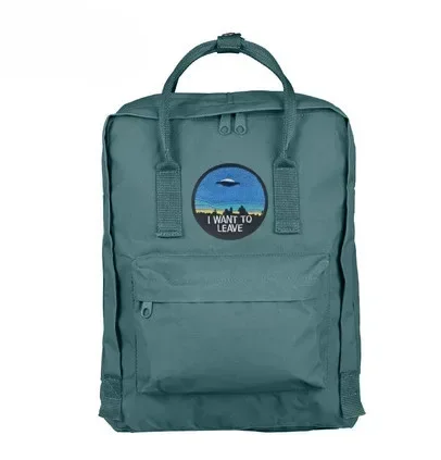 Pegatina de mochila I WANT TO LEAVE Space GET IN LOSER, brazalete bordado, parches de gancho y bucle, accesorios tácticos - imagen 5