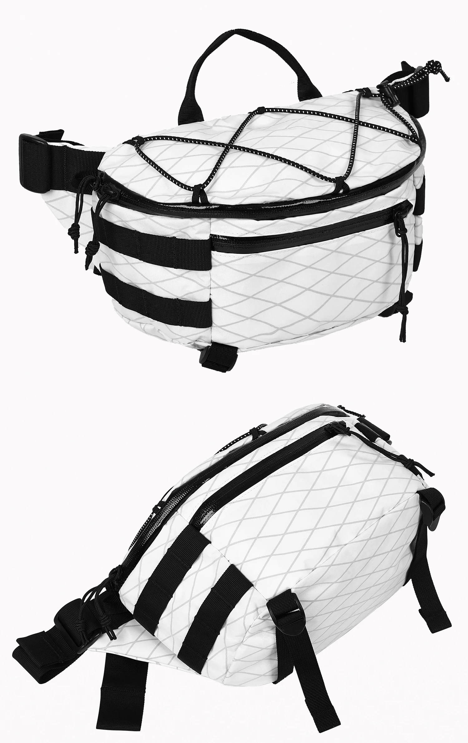 Riñonera EDC de gran capacidad para hombre, paquete cruzado funcional para el pecho para uso diario y al aire libre - imagen 3