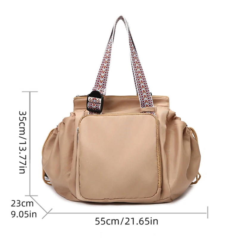 Bolso cruzado deportivo para gimnasio, equipaje de viaje al aire libre de gran capacidad, bolso de fin de semana de corta distancia, mochila de momia con múltiples bolsillos - imagen 3