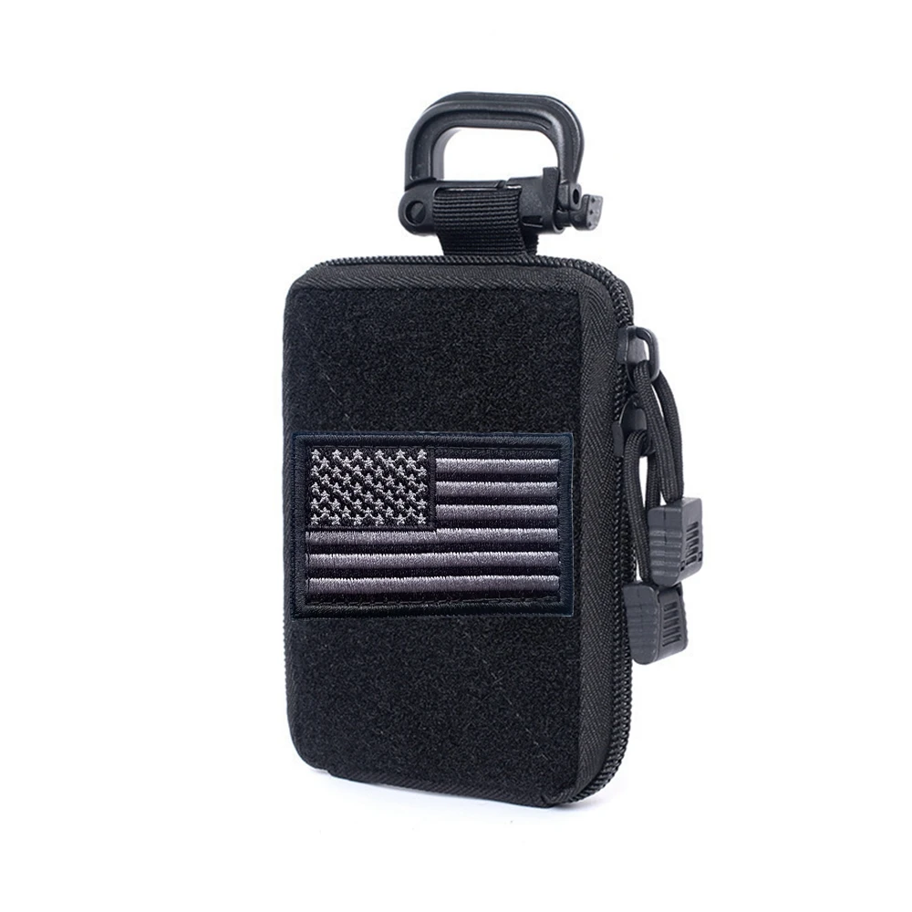Bolsa táctica de primeros auxilios, bolsas Molle EMT, bolsa médica IFAK para caza, Kit de supervivencia de emergencia con hebilla D, insignia estadounidense - imagen 2