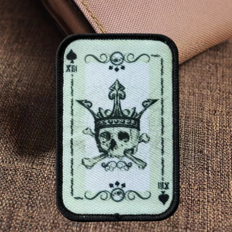 Parche Morale Ace of Spades táctico – Velcro para mochila o brazalete - imagen 4