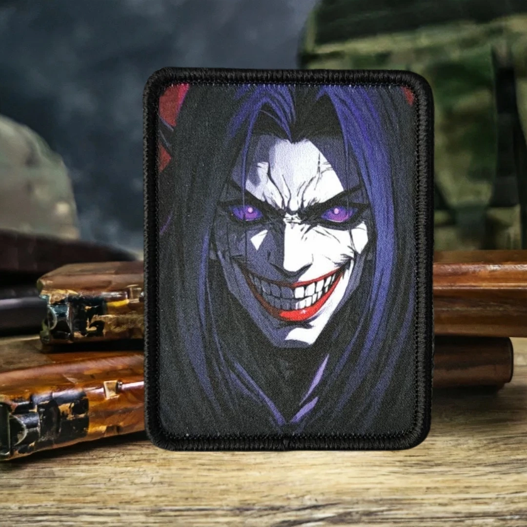 Parches tácticos de moral de payaso rebeldes para ropa, parche de gancho y bucle impreso, pegatina para mochila militar - imagen 4