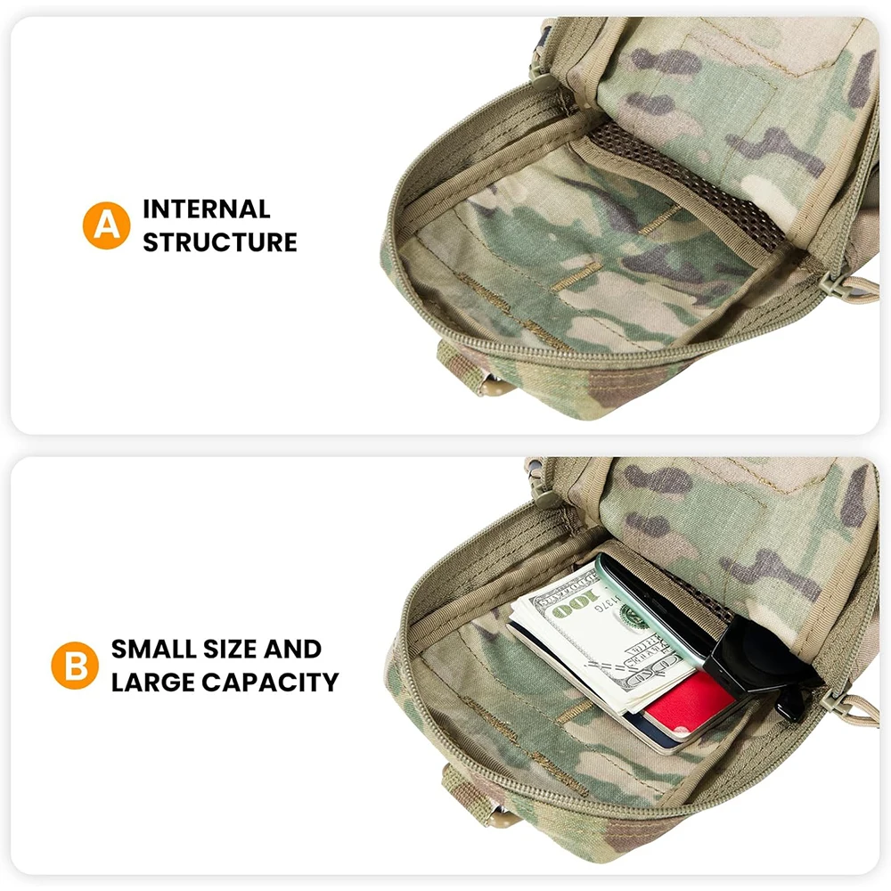 Paquete de accesorios tácticos Paquete sub MOLLE Paquete de expansión de bolsa de cintura móvil EDC Paquete de herramientas y artículos diversos - imagen 5