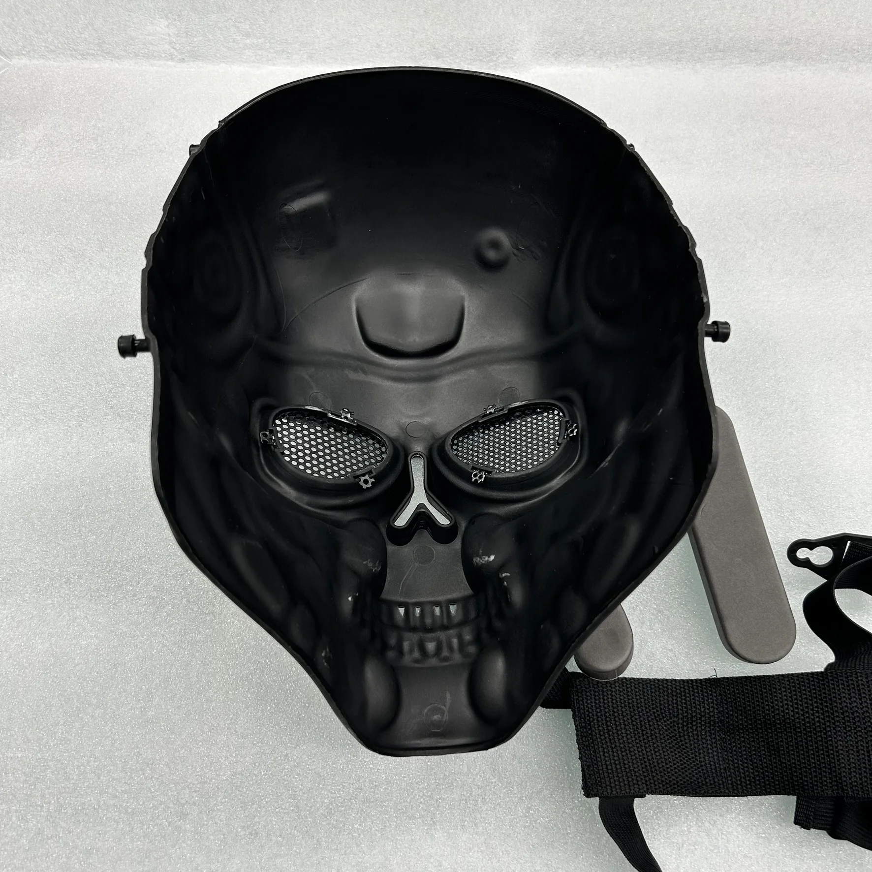 Mascarilla táctica Airsoft para acampar al aire libre y motociclismo - Estilo de terror inspirado en Terminator - imagen 2