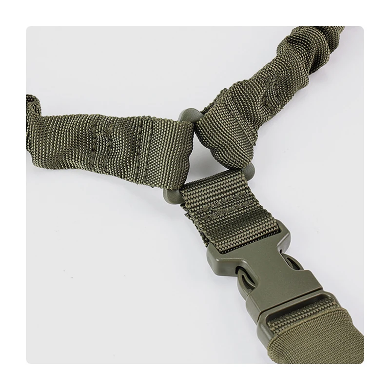 Eslinga táctica para tiro con hombrera, Bungee ajustable de un punto, cinturón de flejado para Rifle Airsoft, accesorios para caza y senderismo - imagen 5